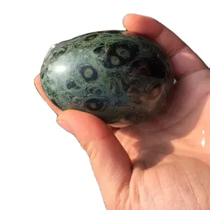 עין טווס טבעי אבן ביצת קריסטל כדור סיטונאי DIY