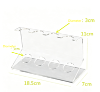 Transparenter Acryl-Besteckständer, Durchsichtiger Halter für Löffel, Messer und Geschirr im Einzelhandels-Display