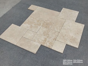 Travertine gạch hồ bơi ngoài trời đối phó gạch paver trang trí linh hoạt đá tường travertine gạch hình chữ nhật - Product Image 3