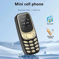 Teléfono Móvil Ultra Pequeño BM35 GSM 2G con Doble SIM, Marcación Inalámbrica, Voz Mágica, Lista Negra, Función de Alarma, Teléfono Celular de Bolsillo