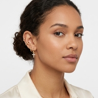 Boucles d'oreilles RQ Cross Hoop pour femmes, style grunge classique, nouvelle tendance 2022, style coréen, piercing, bijoux hip hop, cadeau