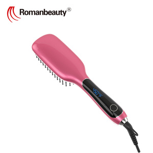 Brosse à lisser ionique à 8 températures avec peigne à lisser électrique anti-brûlure et arrêt automatique pour usage domestique - Product Image 3