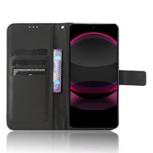 Cartera de lujo Patrón de diamantes PU Funda con tapa de cuero para <span class=keywords><strong>Leica</strong></span> Leitz Phone 3 - Product Image 4