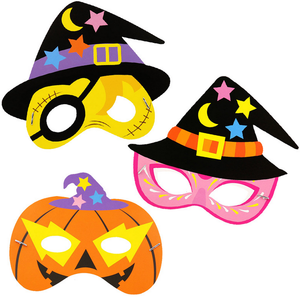 <span class=keywords><strong>Masque</strong></span> d'Halloween <span class=keywords><strong>de</strong></span> dessin animé à faire soi-même <span class=keywords><strong>Masque</strong></span> <span class=keywords><strong>de</strong></span> fête en papier fait à la main pour enfants - Product Image 2