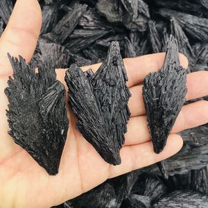 Commercio all'ingrosso Naturale ruvido Nero Della Piuma Del <span class=keywords><strong>Pavone</strong></span> cluster di pietra di Cristallo Di quarzo - Product Image 5