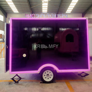 Remolques de Comida, Camionetas de Comida, Camión de Helados Móvil con Cocina Completa, Carrito de Hot Dogs Vintage, Quiosco de Café - Product Image 4