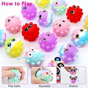 Articles de fête en gros sur le thème des animaux pour enfants, Jouets Fidget Billes Pop 3D, Cadeaux d'anniversaire pour garçons et filles, Articles pour sacs cadeaux - Product Image 2