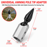Ancrage au sol en acier inoxydable sur mesure avec usinage CNC pour camping en plein air, camping-car, parasols et auvents