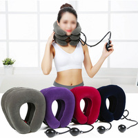 Le dispositif de traction cervicale d'air de tracteur de soutien de cou de collier gonflable pour le massage et la relaxation orthopédiques soulage le stress de vertèbre