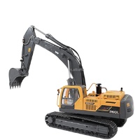JDM-106 V2 1/14 Digger métal hydraulique Digger camion d'ingénierie RC pelle modèle de camion avec Radio I6S