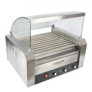 Popular Buffet Equipment Commercial Stainless Steel Hot Dog Machine With Bun Warmer