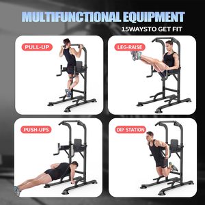 CZFIT Power Tower Dip Station Pull up Bar for Home Gym Station Adjustable Height <b>Strength</b> <b>Training</b> Workout Equipment - Product Image 6