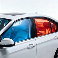 Film solaire PET 2 plis résistant à la chaleur, anti-rayures, noir, pour pare-brise, protection UV IR, protection de la vie privée, voiture