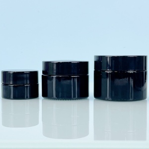 ขวดแก้วสีม่วง UV สีดำ พร้อมฝาเบกาไลต์ พิมพ์ซิลค์สกรีน โลโก้สั่งทำได้ ขนาด 50 กรัม 100 กรัม 200 กรัม 500 กรัม สำหรับผลิตภัณฑ์ดูแลผิว - Product Image 3
