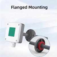 Capteur de débit d'air numérique intelligent CDF-12A avec RS485 Modbus RTU, anémomètre numérique pour conduits pour l'automatisation des bâtiments