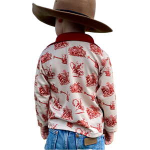 Western Maroon Fishing Long <b>Shirts</b> UPF 35 Quick Dry <b>80s</b> Style Pockets Christmas 100% Breathable Polyester Kmart Lowes - Product Image 1