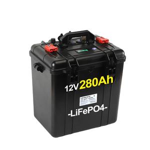 Batería de 12,8 V de ciclo profundo Lifepo4 batería de maleta impermeable 12V 72v 20ah 280ah batería de respaldo portátil recargable para exteriores - Product Image 1