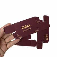 Boîte d'emballage cosmétique rigide haute en carton kraft ondulé, imprimée sur mesure en quadrichromie, avec logo personnalisé, pour ampoules, sérums et flacons de soins de la peau