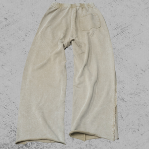 Men's Vintage Distressed Sweatpants <b>Drawstring</b> Waist Heavyweight Washed Baggy <b>Trousers</b> for Streetwear - Product Image 3