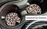 Sous-verres de voiture vierges en néoprène blancs, épaisseur 5 mm, pour sublimation DIY, imperméables, anti-perte, avec logo personnalisé, vente en gros