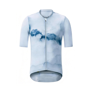 Maillot de cyclisme personnalisé avec logo, léger, respirant, anti-humidité, coupe de course, pour événements cyclistes sur route et sports de plein air - Product Image 3