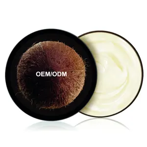 Private Label Natural Coconut Body Butter idratante burro di karitè puro nutriente Essential OEM ODM Body Care smooth