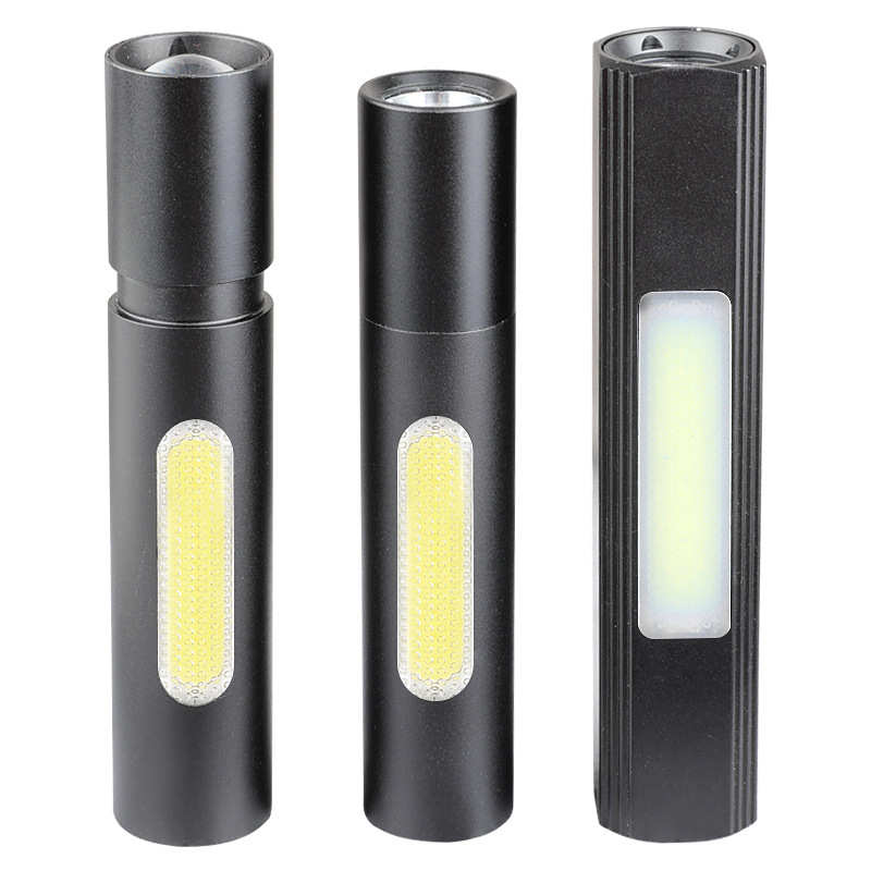 Güçlü taşınabilir süper parlak Mini el feneri küçük su geçirmez Torch cep USB şarj ile