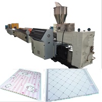 Ligne d'extrusion de faux plafond en PVC, machine à profilés en plastique / machine à fabriquer des panneaux muraux en PVC WPC, Turquie, Pakistan, Kirghizistan, Malaisie