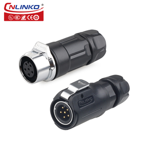CNLINKO LP12 пластиковый мужской и женский промышленный водонепроницаемый штырь M12 разъем - Product Image 5