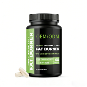 Capsules d'extrait de thé <span class=keywords><strong>vert</strong></span> et de grains de café <span class=keywords><strong>vert</strong></span> végétaliennes OEM, soutien du métabolisme, brûleur de graisse, coupe-faim pour femmes et hommes - Product Image 1