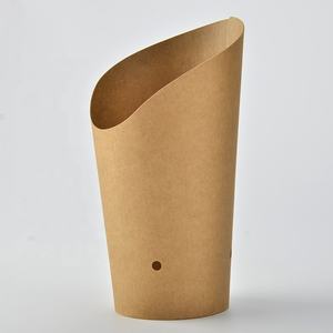 Pieghevole di carta usa e getta di carta hamburger e patatine fritte <span class=keywords><strong>box</strong></span> - Product Image 4