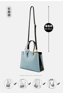 New Trendy Elegant Women <b>Shoulder</b> <b>Strap</b> Handbag Ladies Leather Tote Bag Fashion Luxury Designer Hand Bag - Product Image 5