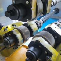 Máquina laminadora de roscas de tres ejes con control CNC automático de alta velocidad para tornillos, pernos y clavijas, con PLC, motor, caja de engranajes, 380V 15KW