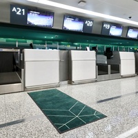 Design de taille personnalisée Tapis avec logo Tapis d'aéroport Tapis avec logo Tapis d'entrée en caoutchouc imprimé sur mesure