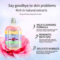 Yedda Marque Blanche Gel Douche Corporel Rafraîchissant Bio aux Plantes Éclaircissant pour la Peau Hydratation Intense pH Équilibré pour Femmes et Hommes