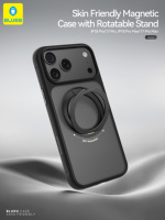 Étui BLUEO Armor antichoc, étanche, respectueux de la peau, résistant aux taches, antidérapant, en TPU et PC, avec anneau magnétique, support rotatif à 360° pour 18