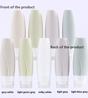 Flacon de voyage en silicone étanche réutilisable pour cosmétiques, utilisation domestique, compressible, rechargeable pour shampoing, après-shampoing, lotion de douche