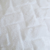 Housse de coussin carrée anti-acariens tissée sur mesure de haute qualité, style nordique, en velours uni à rayures géométriques, pour salon, chambre et voiture