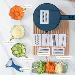 Hachoir manuel multifonctionnel pour légumes, trancheuse à pommes de terre, râpe, accessoires de cuisine, coupe-légumes, hachoir à oignon - Product Image 3