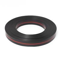 Bande LED néon PVC étanche pour extérieur, rouge/noir, éclairage latéral 3D, bandes de 100m en rouleau, lettres lumineuses intermédiaires