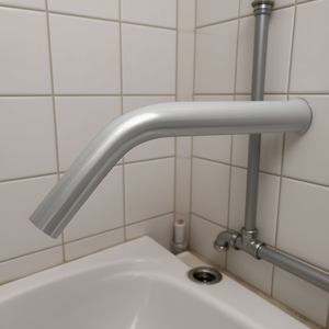 Tubo de Salida WC de 45 mm, Diámetro de 30 mm, Sin Roseta, Tubo de Plástico - Product Image 2