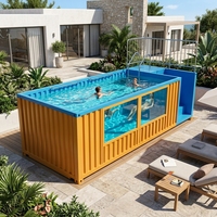 Piscine conteneur simple, facile à installer et prête à l'emploi immédiatement