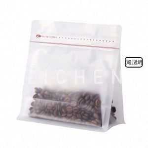8/12/16 oz Gravure Printed Custom Printed Side Sealed Flat Bottom Pouch Coffee <b>Packaging</b> <b>Bags</b> with Valve Zipper Biodegradable - Product Image 3