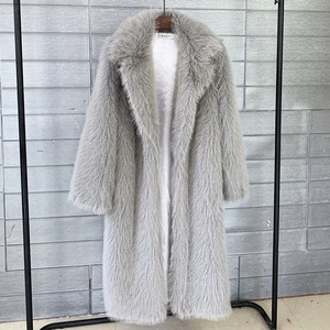 Cappotto di Lusso in Pelliccia Sintetica da Donna, Stile Semplice, Lungo, Casual, Caldo, Giacca Invernale Pesante da Donna - Product Image 3