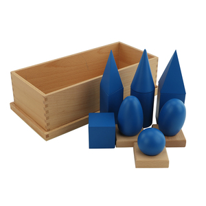 Bán Hot Hình Học chất rắn Set Montessori sensorial vật liệu xây dựng khối Bộ - Product Image 4