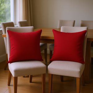 Cojines Rojos para Silla de Tela Oxford, 15.7x15.7x2.8 Pulgadas, Rellenos de Espuma, Paquete de 4 - Product Image 2