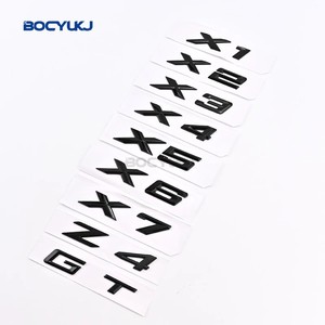 โครเมียมสีเงินเงาสีดำ X1X2X3X4X5X6X7 Z4 GT ABS ตัวเลข ตัวอักษร ตราสัญลักษณ์ สำหรับ BMW ซีรีส์ E63 E64 F06 F12 F13 G32 - Product Image 4