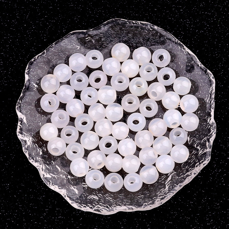Agate blanche 8mm-3mm