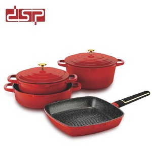 DSP Non-Stick Cookware <b>Set</b> 4-Piece Frying Pan Soup <b>Pot</b> Induction Gas Stove Compatible Household Kitchen <b>Set</b> - Product Image 2