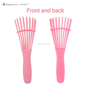 Cepillo y alisador de <span class=keywords><strong>pelo</strong></span> desenredante personalizado al por mayor mejor para cabello húmedo y seco iónico con paleta de ventilación hecha de nailon - Product Image 2